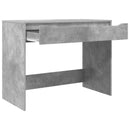 vidaXL Asztal fiókkal Beton Szürke 100 x 50 x 78 cm Mérnöki fa