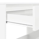vidaXL Asztal fiókkal Magasfényű Fehér 100 x 50 x 78 cm Mérnöki fa