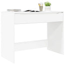 vidaXL Asztal fiókkal Magasfényű Fehér 100 x 50 x 78 cm Mérnöki fa