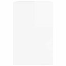 vidaXL Asztal fiókkal Magasfényű Fehér 100 x 50 x 78 cm Mérnöki fa