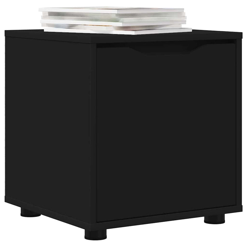 vidaXL Fürdőszoba Székény Fekete 40,5 x 40 x 44 cm Faanyag