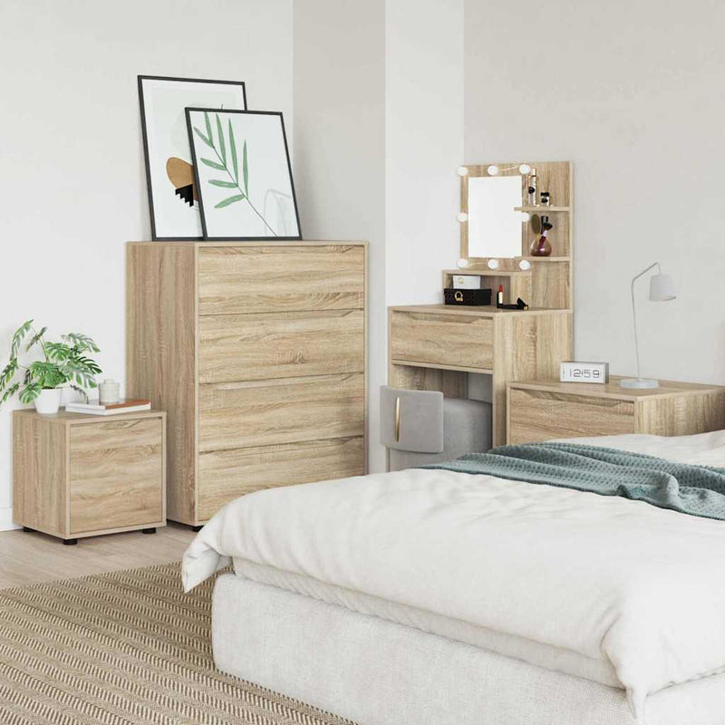 vidaXL Fürdőszoba Székény Sonoma tölgy 40,5 x 40 x 44 cm Faanyag