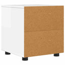 vidaXL Fürdőszoba Székény Magas Fényű Fehér 40,5 x 40 x 44 cm Faanyag