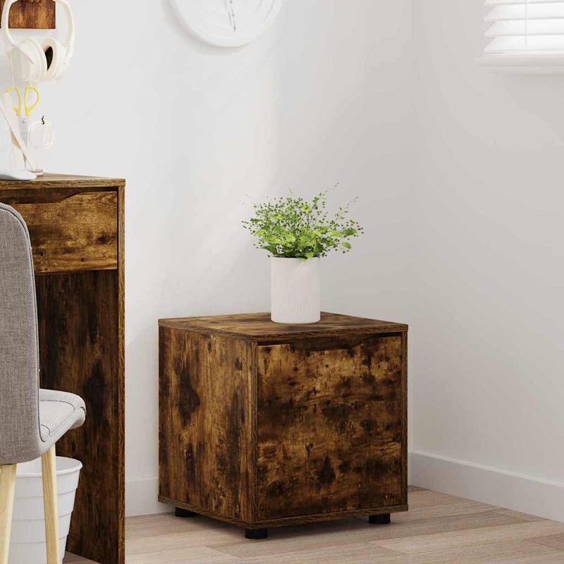 vidaXL Fürdőszoba Székény Füstölt tölgy 40,5 x 40 x 44 cm Faanyag