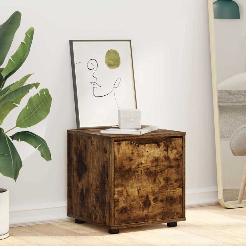 vidaXL Fürdőszoba Székény Füstölt tölgy 40,5 x 40 x 44 cm Faanyag