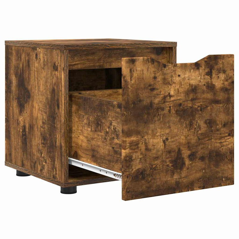 vidaXL Fürdőszoba Székény Füstölt tölgy 40,5 x 40 x 44 cm Faanyag