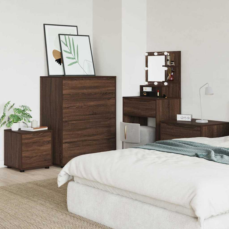 vidaXL Fürdőszoba Székény Barna Tölgy 40,5 x 40 x 44 cm Faanyag