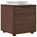 vidaXL Fürdőszoba Székény Barna Tölgy 40,5 x 40 x 44 cm Faanyag