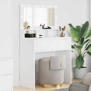 vidaXL Hálószobai Öltözködő Asztalok Fehér 80 x 39,6 x 135 cm Faanyag