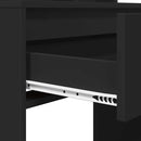vidaXL Hálószobai Öltözködő Asztalok Fekete 80 x 39,6 x 135 cm Faanyag