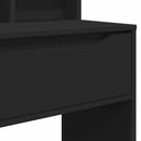 vidaXL Hálószobai Öltözködő Asztalok Fekete 80 x 39,6 x 135 cm Faanyag
