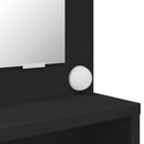 vidaXL Hálószobai Öltözködő Asztalok Fekete 80 x 39,6 x 135 cm Faanyag