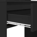 vidaXL Hálószobai Öltözködő Asztalok Fekete 80 x 39,6 x 135 cm Faanyag