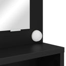 vidaXL Hálószobai Öltözködő Asztalok Fekete 80 x 39,6 x 135 cm Faanyag