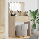 vidaXL Hálószobai Öltözködő Asztalok Sonoma tölgy 80 x 39,6 x 135 cm