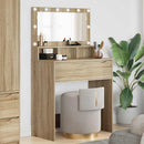 vidaXL Hálószobai Öltözködő Asztalok Sonoma tölgy 80 x 39,6 x 135 cm