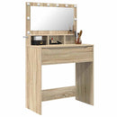 vidaXL Hálószobai Öltözködő Asztalok Sonoma tölgy 80 x 39,6 x 135 cm
