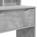 vidaXL Hálószobai Öltözködő Asztalok Beton Szürke 80 x 39,6 x 135 cm