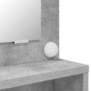 vidaXL Hálószobai Öltözködő Asztalok Beton Szürke 80 x 39,6 x 135 cm