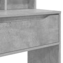 vidaXL Hálószobai Öltözködő Asztalok Beton Szürke 80 x 39,6 x 135 cm