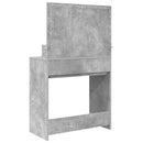 vidaXL Hálószobai Öltözködő Asztalok Beton Szürke 80 x 39,6 x 135 cm