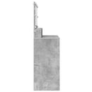 vidaXL Hálószobai Öltözködő Asztalok Beton Szürke 80 x 39,6 x 135 cm