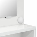 vidaXL Hálószobai Öltözködő Asztalok fiókkal Magas Fényű Fehér