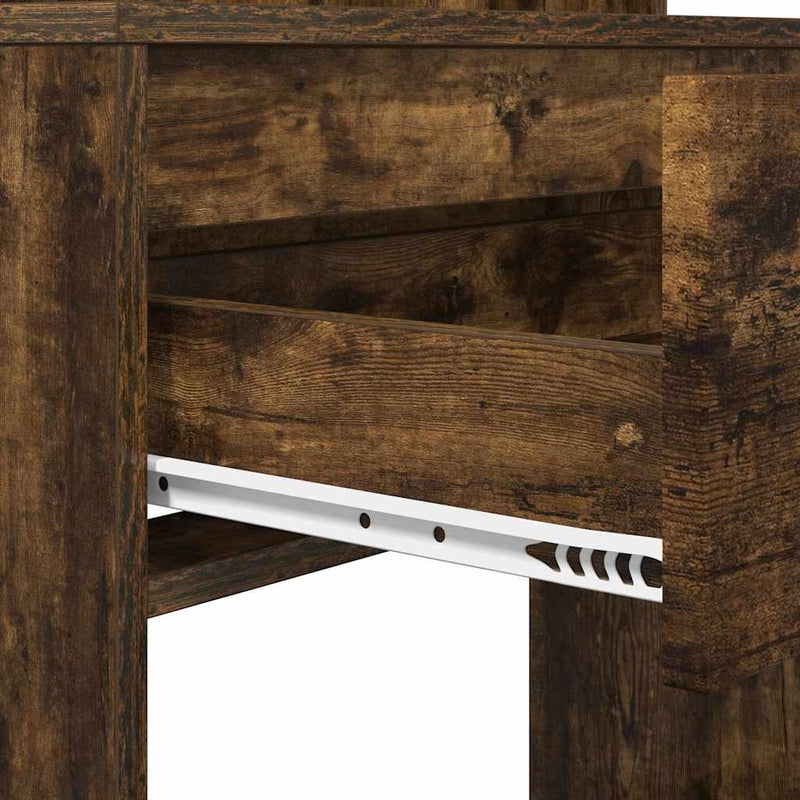 vidaXL Hálószobai Öltözködő Asztalok Füstölt tölgy 80 x 39,6 x 135 cm