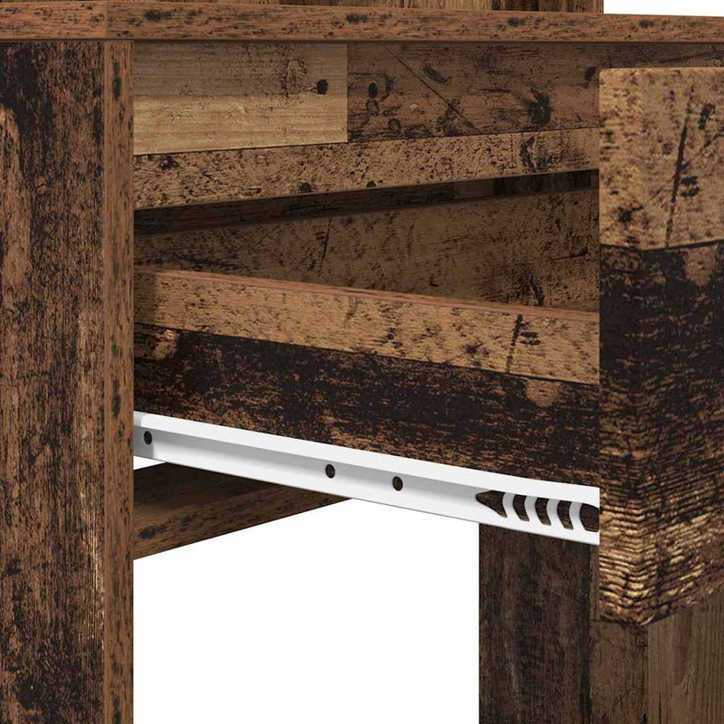 vidaXL Hálószobai Öltözködő Asztalok Öreg fa 80 x 39,6 x 135 cm