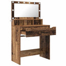 vidaXL Hálószobai Öltözködő Asztalok Öreg fa 80 x 39,6 x 135 cm