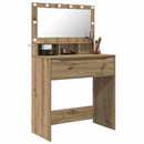 vidaXL Hálószobai Öltözködő Asztalok Artisan tölgy 80 x 39,6 x 135 cm