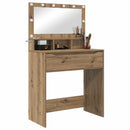 vidaXL Hálószobai Öltözködő Asztalok Artisan tölgy 80 x 39,6 x 135 cm