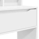 vidaXL Hálószobai Öltözködő Asztalok Fehér 80 x 39,6 x 135 cm Faanyag