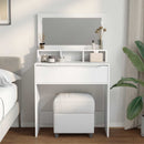 vidaXL Hálószobai Öltözködő Asztalok Fehér 80 x 39,6 x 135 cm Faanyag