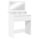 vidaXL Hálószobai Öltözködő Asztalok Fehér 80 x 39,6 x 135 cm Faanyag