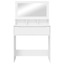 vidaXL Hálószobai Öltözködő Asztalok Fehér 80 x 39,6 x 135 cm Faanyag