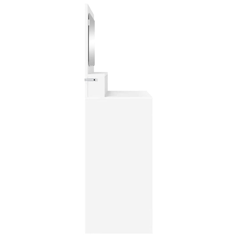 vidaXL Hálószobai Öltözködő Asztalok Fehér 80 x 39,6 x 135 cm Faanyag