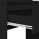 vidaXL Hálószobai Öltözködő Asztalok Fekete 80 x 39,6 x 135 cm Faanyag