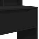 vidaXL Hálószobai Öltözködő Asztalok Fekete 80 x 39,6 x 135 cm Faanyag