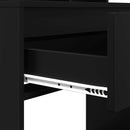 vidaXL Hálószobai Öltözködő Asztalok Fekete 80 x 39,6 x 135 cm Faanyag