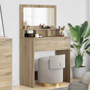 vidaXL Hálószobai Öltözködő Asztalok Sonoma tölgy 80 x 39,6 x 135 cm