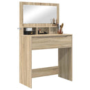 vidaXL Hálószobai Öltözködő Asztalok Sonoma tölgy 80 x 39,6 x 135 cm