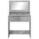 vidaXL Hálószobai Öltözködő Asztalok Beton Szürke 80 x 39,6 x 135 cm