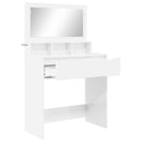 vidaXL Hálószobai Öltözködő Asztalok fiókkal Magas Fényű Fehér