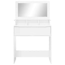 vidaXL Hálószobai Öltözködő Asztalok fiókkal Magas Fényű Fehér