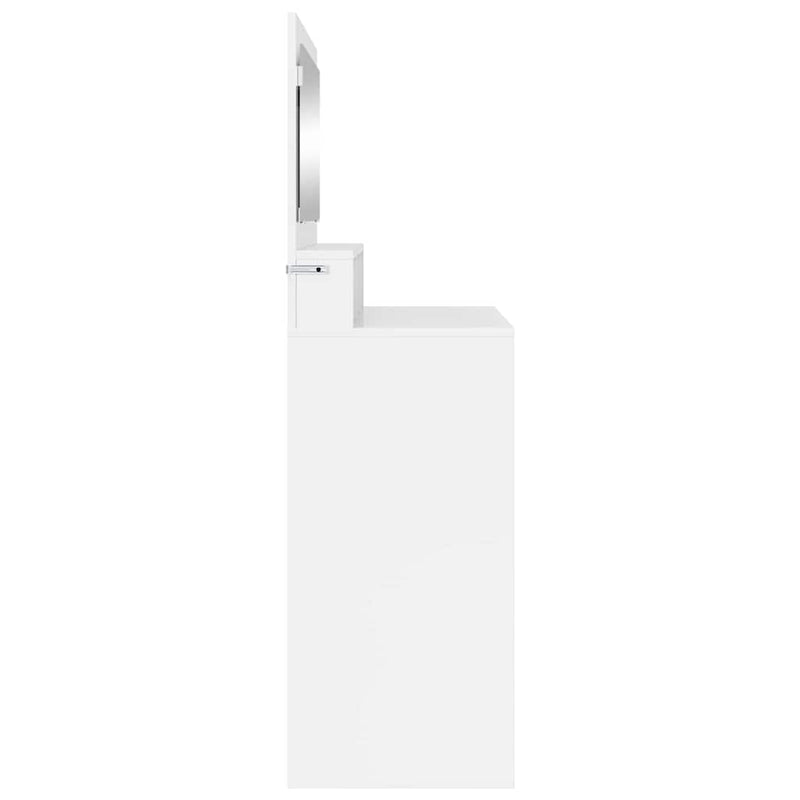 vidaXL Hálószobai Öltözködő Asztalok fiókkal Magas Fényű Fehér