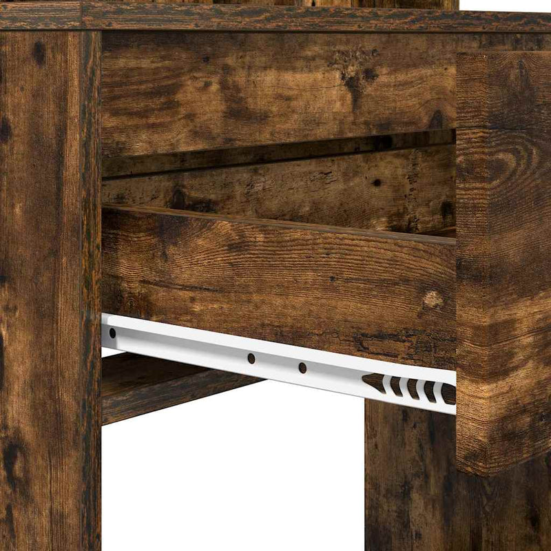 vidaXL Hálószobai Öltözködő Asztalok Füstölt tölgy 80 x 39,6 x 135 cm