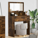 vidaXL Hálószobai Öltözködő Asztalok Füstölt tölgy 80 x 39,6 x 135 cm