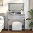 vidaXL Hálószobai Öltözködő Asztalok Szürke Sonoma 80 x 39,6 x 135 cm