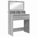 vidaXL Hálószobai Öltözködő Asztalok Szürke Sonoma 80 x 39,6 x 135 cm